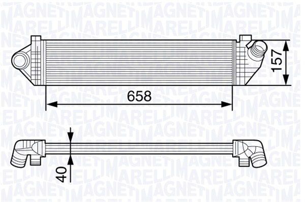 MAGNETI MARELLI Kompressoriõhu radiaator 351319202280